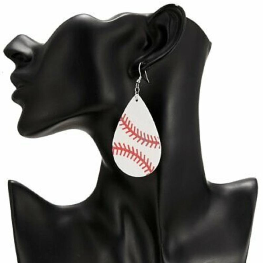 Baseball ⚾️ Teardrop Dangle Earrings